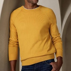 ISO BANANA REPUBLIC MENS CORI ITALIAN MERINO CREW-NECK SWEATER